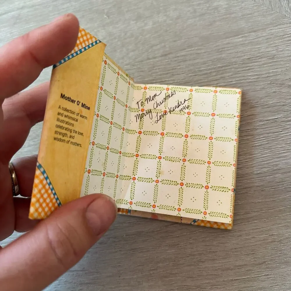 Vintage Mother O' Mine Tiny Mini Book Mary Engelbreit Mother's Day Gift